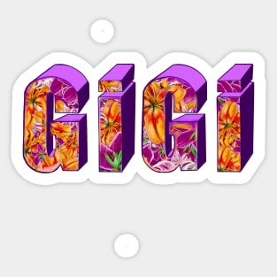 Top 10 best personalised gifts 2022  - Gigi - personalised,personalized custom name with flowers Sticker